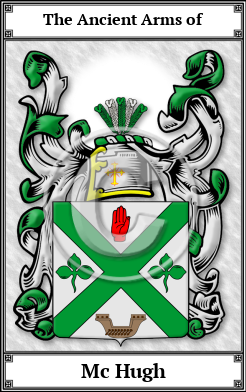 Mc Hugh Family Crest Download (JPG)  Book Plated - 150 DPI